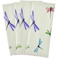 thumbnail image 1 of Dreamtimes Japanese Dragonfly Colorful Kitchen Towels Dish Bar Tea Towel Dishcloths Set of 4 Super Absorbent Soft 18 x 28 inches, 1 of 7