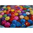 thumbnail image 1 of Dreamtimes Jigsaw Puzzles Artwork Gift for Adults Teens Colorful Lotus Candles Wooden Puzzle Games, 1000 Pieces, 1 of 7