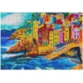 thumbnail image 1 of Dreamtimes Jigsaw Puzzles Artwork Gift for Adults Teens Pastel Painting Riomaggiore Italy Wooden Puzzle Games, 500 Pieces, 1 of 6