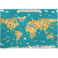 thumbnail image 1 of Dreamtimes Jigsaw Puzzles Artwork Gift for Adults Teens World Map Animals Wooden Puzzle Games, 1000 Pieces, 1 of 7