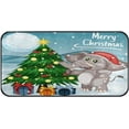thumbnail image 1 of Dreamtimes Kitchen Rugs,Christmas Elephant Non Slip Washable Cushioned Carpets Polyester AntiFatigue Comfort Porch Floor Mat Christmas Decoration 39×20 in, 1 of 6