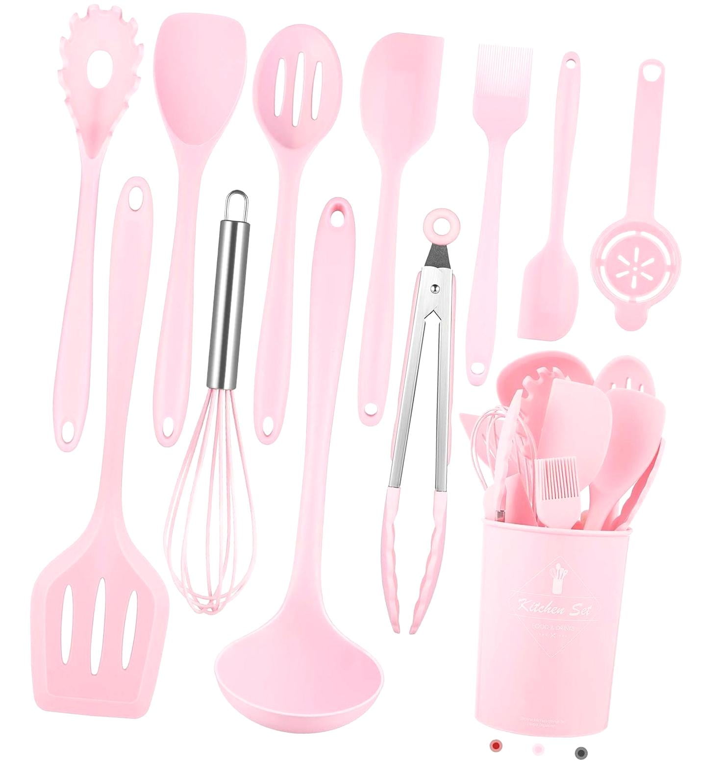 Dreamtimes Kitchen Utensils Set-12 Pieces Silicone Cooking Utensils Set ...