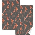 thumbnail image 1 of Dreamtimes Koi Hand Towels, 2 PCS, Highly Absorbent Soft Cotton Face Towels Bathroom Decorative Towel for Beach Gym Spa Shower, 16x28In, 1 of 7