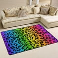 thumbnail image 1 of Dreamtimes Leopard Rainbow Pattern Area Rug, 36"x24" Colorful Printed Non-Slip Washable Indoor Door Mat, Absorbent Floor Mat for Bedroom Kitchen Entryway Bathroom, 1 of 7