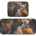 thumbnail image 1 of Dreamtimes Leopard Tree Floral Kitchen Mats 2 Pcs Anti Fatigue Cushioned Kitchen Rugs Water Absorbant Non Slip Comfort Standing Floor Mats for Kitchen Bedroom Liveing Room Bathroom, 1 of 7