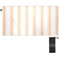 thumbnail image 1 of Dreamtimes Light Orange Vertical Stripes Beach Towel,Absorbent Quick Dry Sport Towel Oversized Lightweight Soft Bath Towel for Travel Sports Pool Swimming Bath Camping 30x60in, 1 of 7