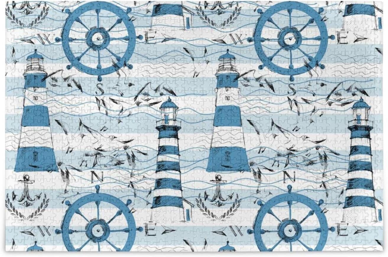 Dreamtimes Lighthouses Anchors Wooden Jigsaw Puzzles, Intellectual ...