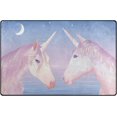 thumbnail image 1 of Dreamtimes Lightweight Carpet Mats, 31 x 20 inches Area Soft Rugs Floor Mat Doormat Decoration for Rooms Entrance Two Unicors On A Beautiful Sunset, 1 of 6