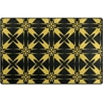 thumbnail image 1 of Dreamtimes Lightweight Non Slip Carpet Mats 60 x 39 inch (5'x 3'3"), Area Soft Rugs Floor Mat Rug Decoration for Kids Room Living Room Abstract Black Yellow Tartan Plaid, 1 of 6