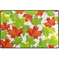 thumbnail image 1 of Dreamtimes Lightweight Non Slip Carpet Mats 60 x 39 inch (5'x 3'3"), Area Soft Rugs Floor Mat Rug Decoration for Kids Room Living Room Green Red Leaves, 1 of 6