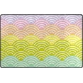 thumbnail image 1 of Dreamtimes Lightweight Soft Area Rugs 31x20 Inch, Colorful Mermaid Scales Floor Mat Doormat for for Rooms Entrance Hardwood Floor Living Room 2'7" x 1'8"） Nursery Rugs, 1 of 6