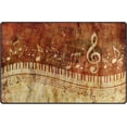 thumbnail image 1 of Dreamtimes Lightweight Soft Area Rugs 31x20 Inch, Vintage Music Elements Floor Mat Doormat for for Rooms Entrance Hardwood Floor Living Room 2'7" x 1'8"） Nursery Rugs, 1 of 6