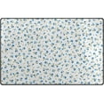 thumbnail image 1 of Dreamtimes Lightweight Soft Area Rugs 60 x 39 inch (5'x 3'3"), Little Blue Flowers Floor Mat for Kids Playing Room Hardwood Floor Living Room Nursery Rugs, 1 of 6