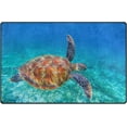 thumbnail image 1 of Dreamtimes Lightweight Soft Area Rugs 60 x 39 inch (5'x 3'3"), Turtle Under The Sea Floor Mat for Kids Playing Room Hardwood Floor Living Room Nursery Rugs, 1 of 6