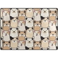 thumbnail image 1 of Dreamtimes Lightweight Soft Area Rugs 63 x 48 in, Dogs with Bones Floor Mat for Kids Playing Room Hardwood Floor Living Room Nursery Rugs, 5'3" x 4', 1 of 6