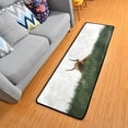thumbnail image 1 of Dreamtimes Lush Highland Cattle Runner Rug 2'x6' Kitchen Rug Non Slip with Rubber Backing Green Pasture Washable Soft Area Rug Carpet Entryway Rug Runner for Hallway Bedroom Kitchen Decor, 1 of 6