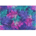 thumbnail image 1 of Dreamtimes Luxury Bathroom Rug Mat 17.3"x13.4", Extra Soft and Absorbent Microfiber Bath Rugs, Non-Slip Bath Carpet, Machine Wash Dry, Bath Mats for Bathroom Floor, Tub and Shower-Purple Green Leaves, 1 of 4