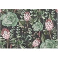 thumbnail image 1 of Dreamtimes Luxury Bathroom Rug Mat 17.3"x13.4", Extra Soft and Absorbent Microfiber Bath Rugs, Non-Slip Bath Carpet, Machine Wash Dry, Bath Mats for Bathroom Floor, Tub and Shower-Succulent Flower, 1 of 4