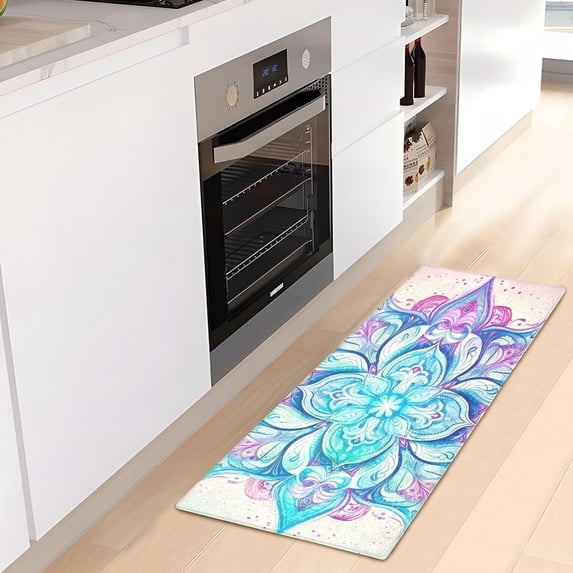 Dreamtimes Mandala Kitchen Mat 20"x39", Non Skid Kitchen Runner Rug Absorbent Resist Dirt Kitchen Floor Mat Comfort Standing Mat for Kitchen, Floor, Office, Sink, Laundry