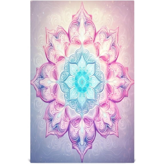 Dreamtimes Mandala Kitchen Towels, 18 x 28 Inch Super Soft and Absorbent Dish Cloths for Washing Dishes, 6 PCS Reusable Multi-Purpose Microfiber Hand Towels for Kitchen