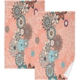 thumbnail image 1 of Dreamtimes Mandala Pattern Print Pure Cotton Hand Towels for Bath Decorative Guest Towels Fingertip Towels for Bathroom Spa Gym, 2-Piece, 16 x 28 inches, 1 of 7