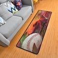 thumbnail image 1 of Dreamtimes Maple Leaves Baseball Hallway Runner Rug 2'x6' Kitchen Rug with Rubber Backing Autumn Non Slip Entryway Rug Runner Washable Soft Area Rug for Hallway Bedroom Kitchen Decor, 1 of 6