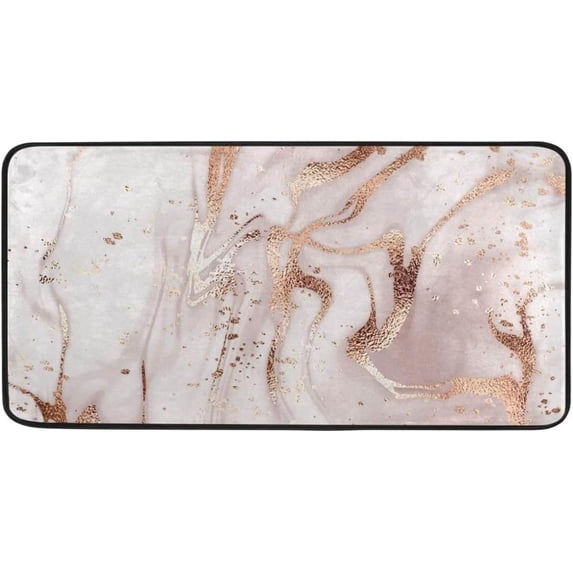 Dreamtimes Marble Kitchen Rug, 39"x20" Anti Fatigue Kitchen Floor Mat, Non Slip Waterproof Long Standing Mat Throw Kitchen Runner Rug for Kitchen Washroom Bedroom