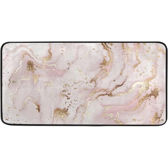 Dreamtimes Marble Kitchen Rug, 39"x20" Anti Fatigue Kitchen Floor Mat, Non Slip Waterproof Long Standing Mat Throw Kitchen Runner Rug for Kitchen Washroom Bedroom