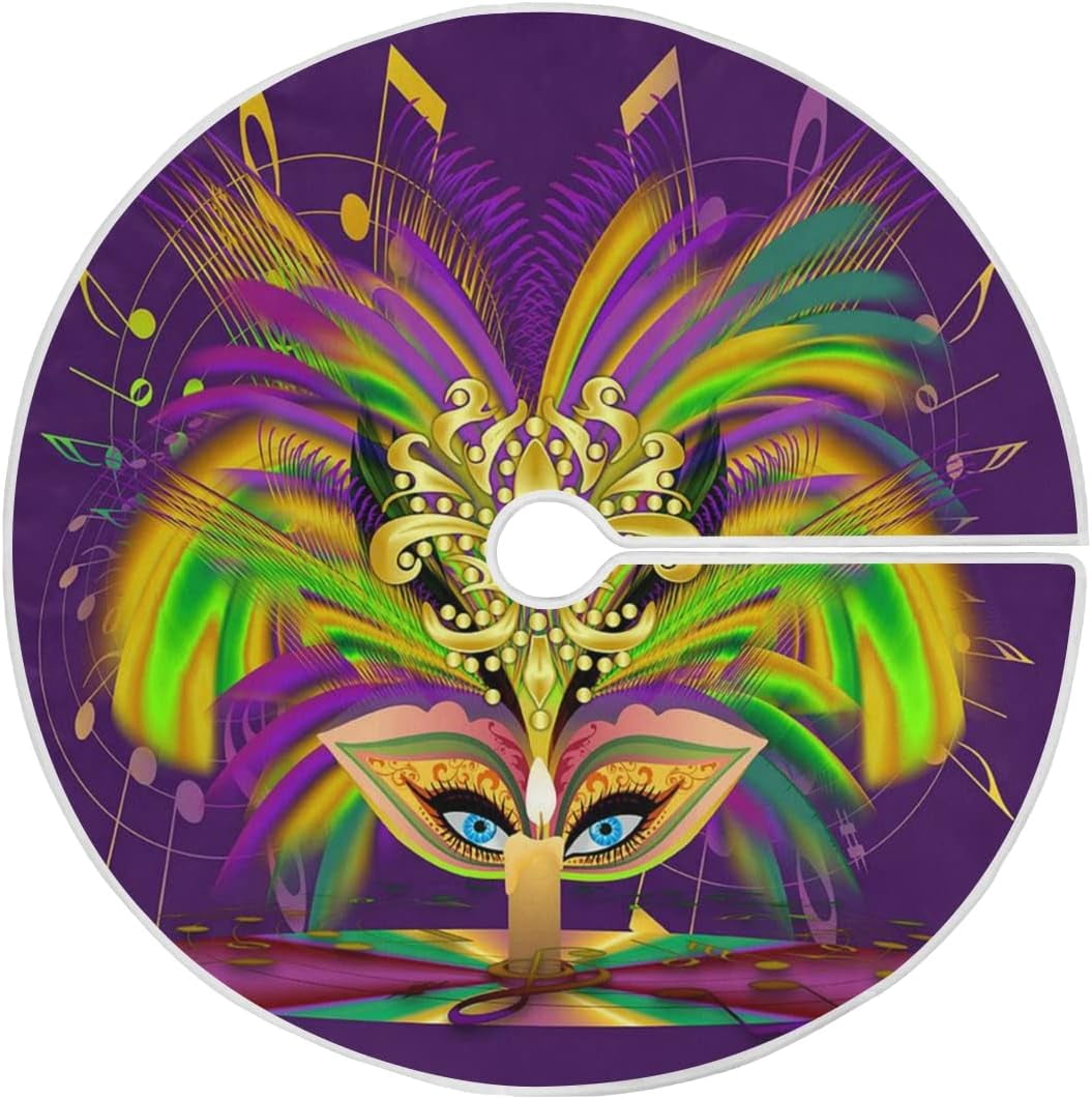 mardi gras christmas tree topper
