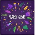 thumbnail image 1 of Dreamtimes Mardi Gras Cloth Napkins Set of 1, Oversized Washable Reusable Polyester Dinner Table Napkins for Family, Restaurant, Party Decor, 20 x 20 Inch, 1 of 7