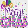 thumbnail image 1 of Dreamtimes Mardi Gras Cloth Napkins Set of 6, Oversized Washable Reusable Polyester Dinner Table Napkins for Family, Restaurant, Party Decor, 20 x 20 Inch, 1 of 7