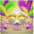 thumbnail image 1 of Dreamtimes Mardi Gras Cloth Napkins Set of 6, Oversized Washable Reusable Polyester Dinner Table Napkins for Family, Restaurant, Party Decor, 20 x 20 Inch, 1 of 7