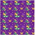 thumbnail image 1 of Dreamtimes Mardi Gras Cloth Napkins Set of 6, Oversized Washable Reusable Polyester Dinner Table Napkins for Family, Restaurant, Party Decor, 20 x 20 Inch, 1 of 7