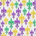 thumbnail image 1 of Dreamtimes Mardi Gras Colorful Carnival Cloth Napkins 4PCS,Fleur De Lis in Mardi Gras Colors Soft and Skin Friendly Dinner Napkins Washable for Dinner, Hotel,Reunion,BBQ Party, 1 of 7