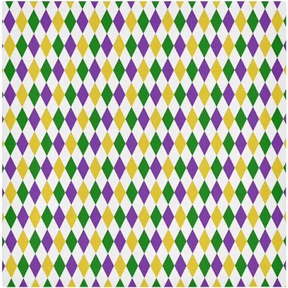 Dreamtimes Mardi Gras Colorful Carnival Cloth Napkins 4PCS,Mardi Gras Colorful Heraldic Lilyes Soft and Skin Friendly Dinner Napkins Washable for Dinner, Hotel,Reunion,BBQ Party