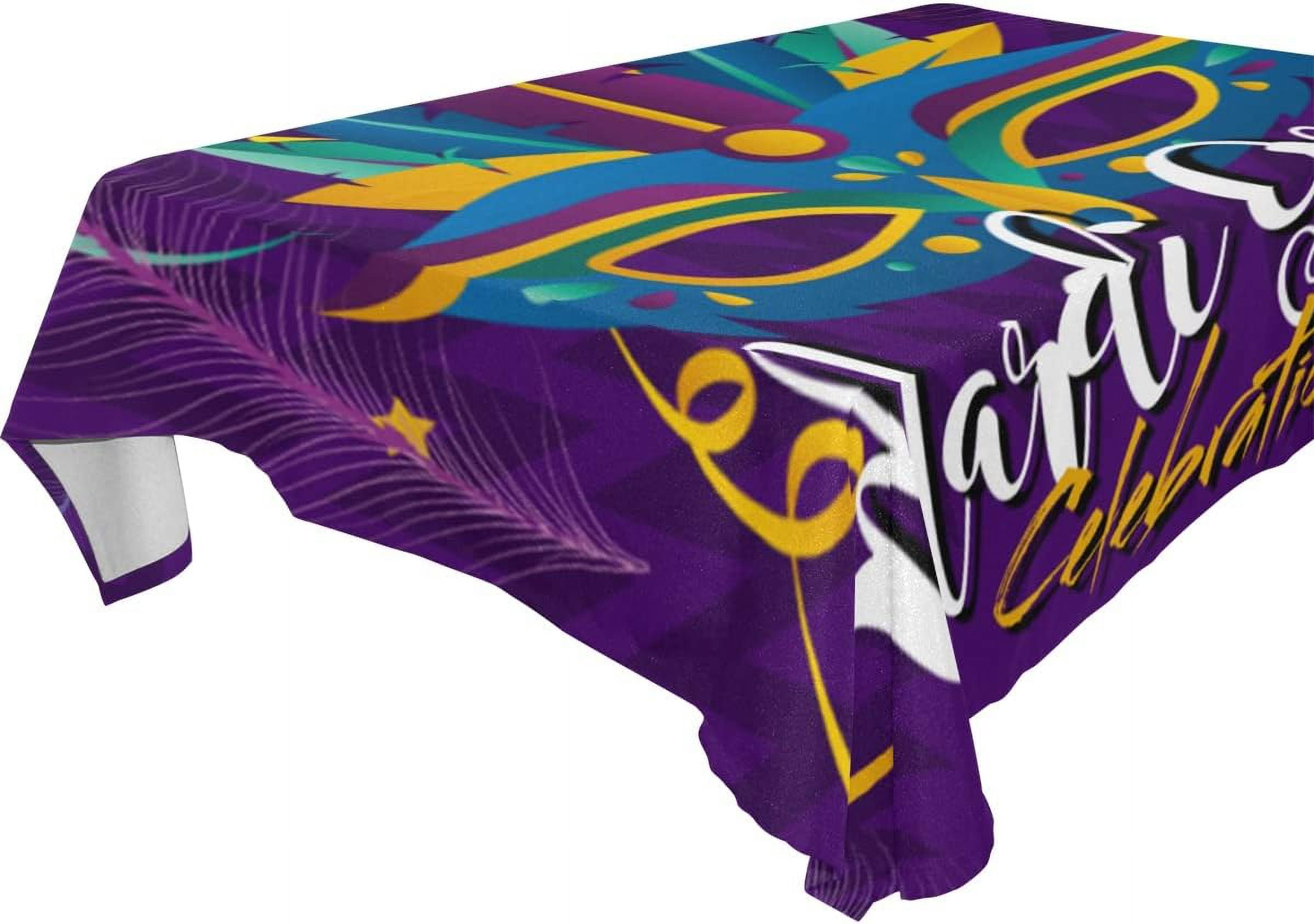 mardi gras cloth tablecloth