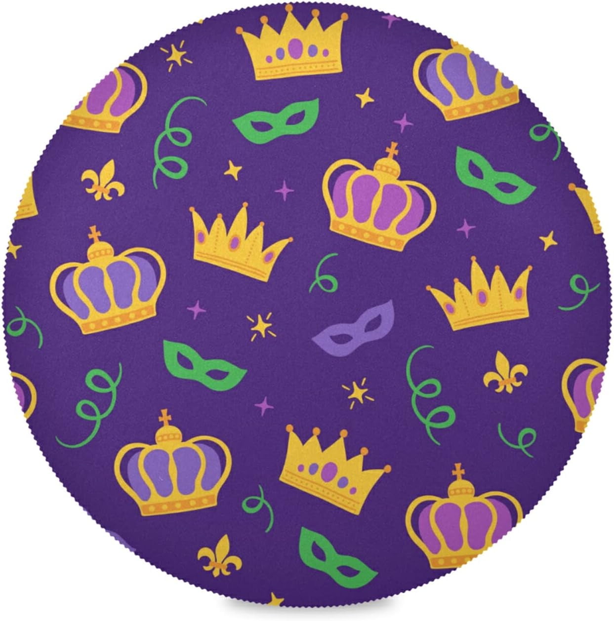 mardi gras round cake