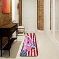thumbnail image 1 of Dreamtimes Meow Cat Love Hallway Runner Rug 2'x6' Kitchen Rug with Rubber Backing Floral American Flag Non Slip Entryway Rug Runner Washable Soft Area Rug for Hallway Bedroom Kitchen Decor, 1 of 6