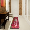 thumbnail image 1 of Dreamtimes Merry Christmas Red Hallway Runner Rug 2'x6' Kitchen Rug with Rubber Backing New Years Bell Non Slip Entryway Rug Runner Washable Soft Area Rug for Hallway Bedroom Kitchen Decor, 1 of 6