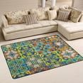 thumbnail image 1 of Dreamtimes Mexican Talavera Area Rug, 36"x24" Ethnic Art Vintage Non-Slip Washable Indoor Door Mat, Absorbent Floor Mat for Bedroom Kitchen Entryway Bathroom, 1 of 7