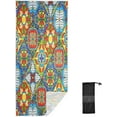 thumbnail image 1 of Dreamtimes Microfiber Beach Towel,Mandala Check Super Absorbent Sport Towel with Pouch,Quick Dry Pool Towels Pool Blanket for Swimming,Picnic,Yoga Gym 30x60in, 1 of 7
