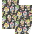 thumbnail image 1 of Dreamtimes Monster S Icecream Bathroom Towels 2 Pieces 16×28 inches, Cotton Bath Towel Water Absorbent Lightweight Quickdry Towels for Bathroom Ktichen Travel Gym, 1 of 7