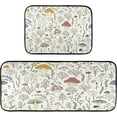 thumbnail image 1 of Dreamtimes Mushroom Anti Fatigue Mats for Kitchen Floor, Set of 2 Non Skid Washable Waterproof Anti Kitchen Floor Mats for Kitchen Office Laundry Room Bathroom (19"x27"+19"x47"), 1 of 7