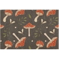 thumbnail image 1 of Dreamtimes Mushrooms Bath Mat Set Soft High Absorbent Non Slip Rectangular Bath Rug+U-Shaped Toilet Mat, Non-Slip Bath Carpet Bath Mats for Bathroom 23.6"x15.7"+17.3"x13.4", 1 of 5
