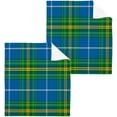 thumbnail image 1 of Dreamtimes National Tartan Blue Green Washcloths, 2 PCS 12 X 12 Inches Cotton Wash Cloths, Highly Absorbent and Soft Face Towels for Bathroom,Gym,Hotel and Spa, 1 of 7