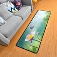 thumbnail image 1 of Dreamtimes Natural Butterfly Hallway Runner Rug 2'x6' Kitchen Rug with Rubber Backing Cute Pink Flower Non Slip Entryway Rug Runner Washable Soft Area Rug for Hallway Bedroom Kitchen Decor, 1 of 6