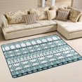 thumbnail image 1 of Dreamtimes Nordic Ethnic Geometric Non-Slip Area Rug 72"x48", Blue White Chevron Soft Non Slip Washable Floor Mats for Indoor Front Porch,Living Room, Bedroom,Kitchen, 1 of 7