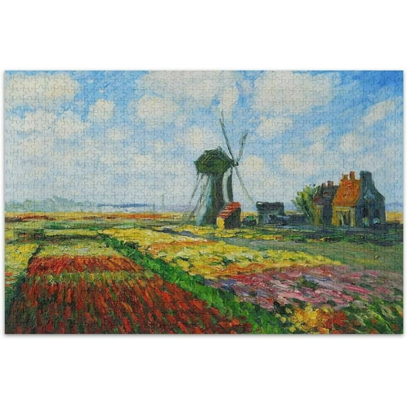 Dreamtimes Oil Painting Jigsaw Puzzles 1000 Piece for Adults Large Puzzle Game Challenging Family Puzzle Game for Adults Teens 29.5" x 19.7"
