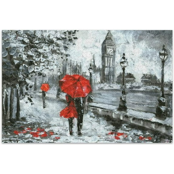 Dreamtimes Oil Painting Jigsaw Puzzles 500 Piece for Adults Large Puzzle Game Challenging Family Puzzle Game for Adults Teens 20.5" x 14.9"