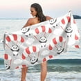 thumbnail image 1 of Dreamtimes Panda Flying in The Sky Beach Towel Quick Dry Absorbent Bath Towels Sandproof Lightweight Towel for Gym Yoga Sports Swimming- 30x60in, 1 of 7